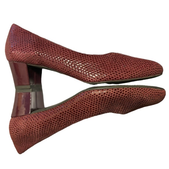 Rockport Total Motion Shoes Size 7 Burgundy Wine Pumps Heels - Picture 8 of 11